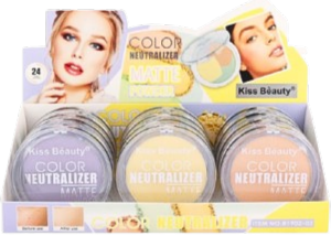 Polvos compactos neutralizadores del color mate